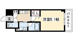 AHマンション泉 1Kの間取図画像