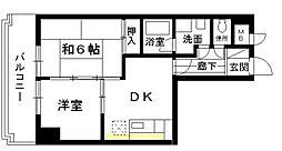 レジデンス泉 2DKの間取図画像