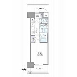 OKBアヴェニール菊井町 1Kの間取図画像
