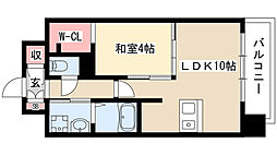 プレサンス丸の内レジデンス 1LDKの間取図画像