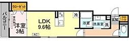 ルヴィータ高道 1LDKの間取図画像