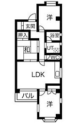 ベルパレス千代田 3LDKの間取図画像