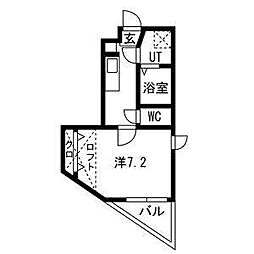 コンフォート上社 1Kの間取図画像