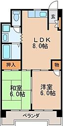 丸の内カジウラ 2LDKの間取図画像