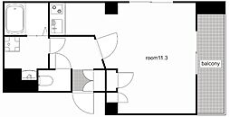 フラット大須 ワンルームの間取図画像