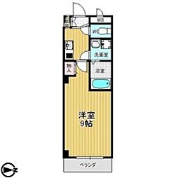 メゾン・ド・シエル 1Kの間取図画像