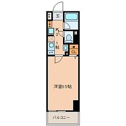 ベレーサ名駅ウエスト 1Kの間取図画像