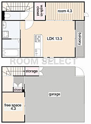 Ceres HIKIYAMA BASE 2LDKの間取図画像