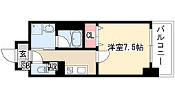 ラルーチェ泉 1Kの間取図画像