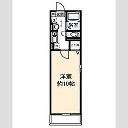 ピアチェーレ2 1Kの間取図画像