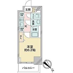アステリ鶴舞テーセラ 1Kの間取図画像