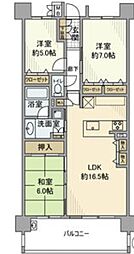 カルティア瑞穂が丘 3LDKの間取図画像