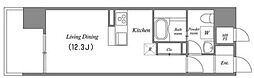 グラマシー白川公園 ワンルームの間取図画像
