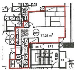 錦パークビル 2LDKの間取図画像