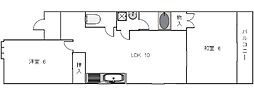 第二シャトープレドパーク 2LDKの間取図画像