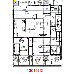さくらHillsRokubanPlatinumResidence 3LDKの間取図画像