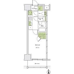 ザ・パークハビオ名古屋松原 1Kの間取図画像