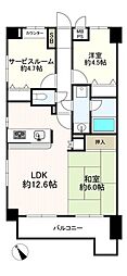 ライオンズマンション町田駅前 2SLDKの間取図画像