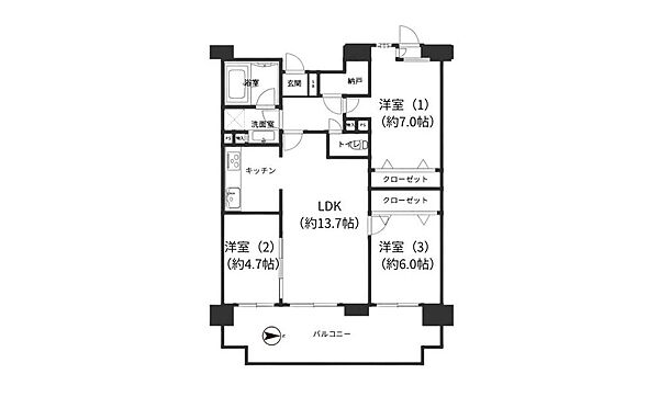 間取りを拡大表示