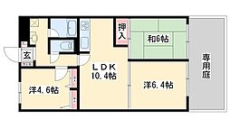 加古川グリーンシティD棟 3LDKの間取図画像
