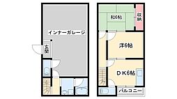 サンパティオ 2DKの間取図画像