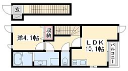 シャルマン 1LDKの間取図画像