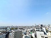 13階部分/角部屋（南西・北西向き）から望む、開放的なパノラマ眺望！