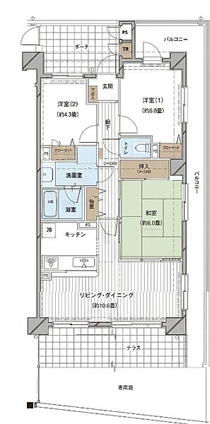 間取りを拡大表示