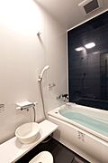 共用浴室。ワンルームにはあまりない一戸建て用サイズです。