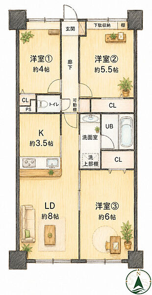 間取りを拡大表示