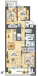 行徳ニューグランドハイツ 3LDKの間取図画像