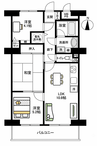 間取りを拡大表示