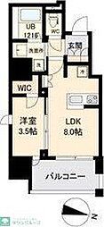 グランカーサ仙台晩翠通 1LDKの間取図画像