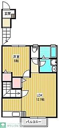 メゾン手倉田 1LDKの間取図画像