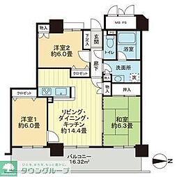 イオプラザ 3LDKの間取図画像