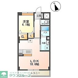 仙台市太白区柳生2丁目マンション 1LDKの間取図画像