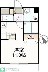 SUNHILLS ワンルームの間取図画像