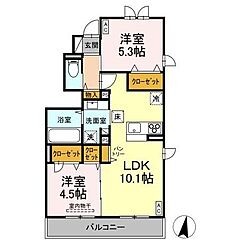 物件の間取り