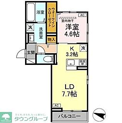 D-ROOM NAGOMI 1LDKの間取図画像