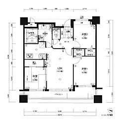 プリオーレ柏の森グラシア 3LDKの間取図画像