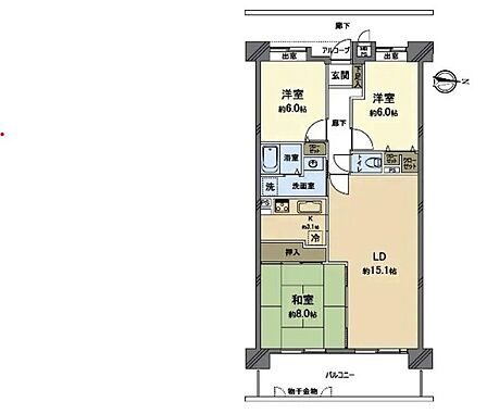 収納スペースも豊富で、お部屋を広く使えます。