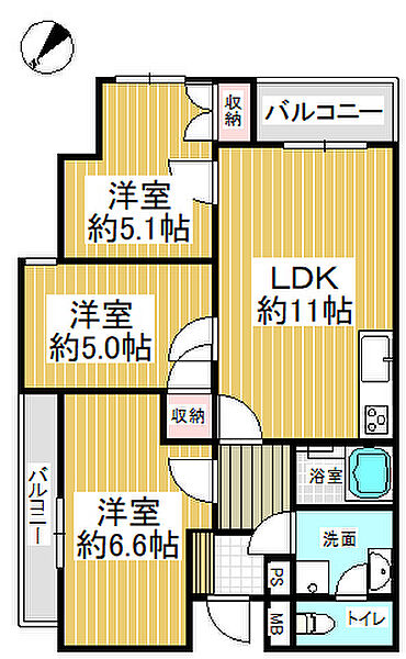 間取りを拡大表示