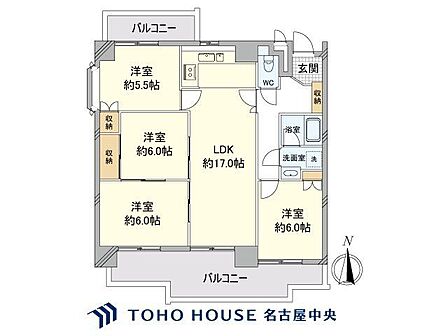4LDK 間取り