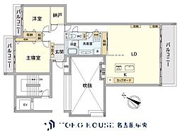 野村向山ヒルズ 2LDKの間取図画像