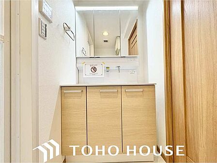 一日の始まりと終わりを心地よく演出してくれる、多彩な機能が備えられたパウダールーム。