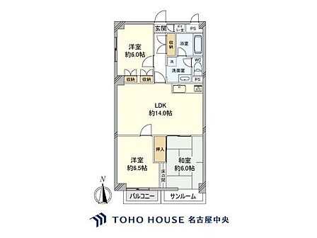 3LDK 間取り