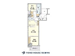 プレサンスロジェ名古屋久屋大通公園 2LDKの間取図画像