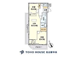 エスポア八事 2LDKの間取図画像