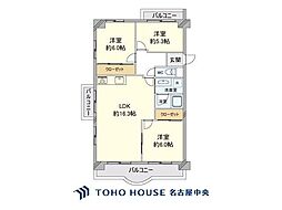 フローラ松原ハウス 3LDKの間取図画像