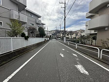 前面道路・歩道(東側)